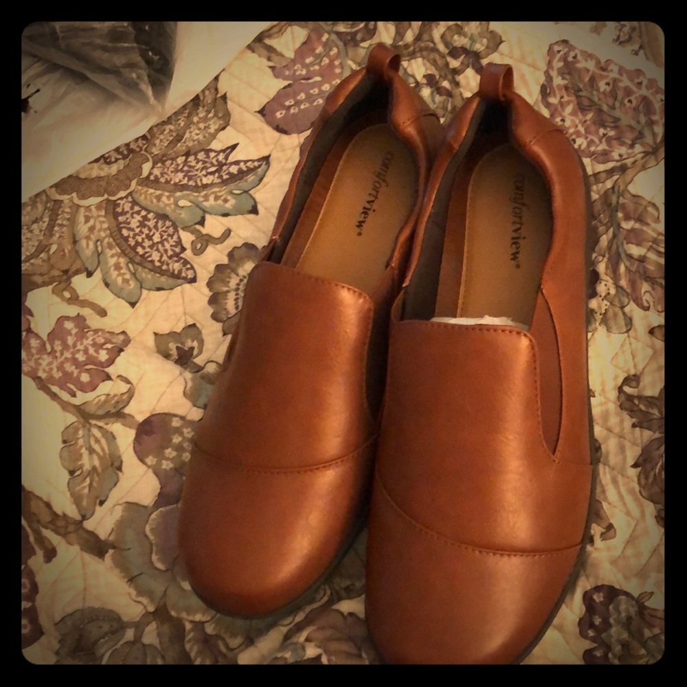 Brown never worn loafers